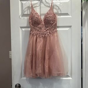 Pink dress used once like new no damages :)